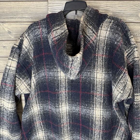 Legendary Whitetails Baja Hoodie Drug Rug Heavy Thick Plaid Pullover Jacket XL - Picture 12 of 12